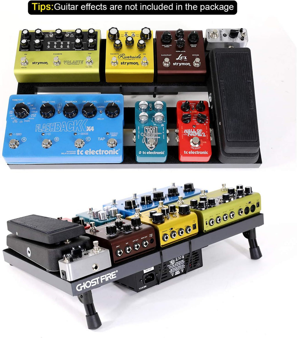 Aluminum Alloy Guitar Pedal Board with Carry Case O93221
