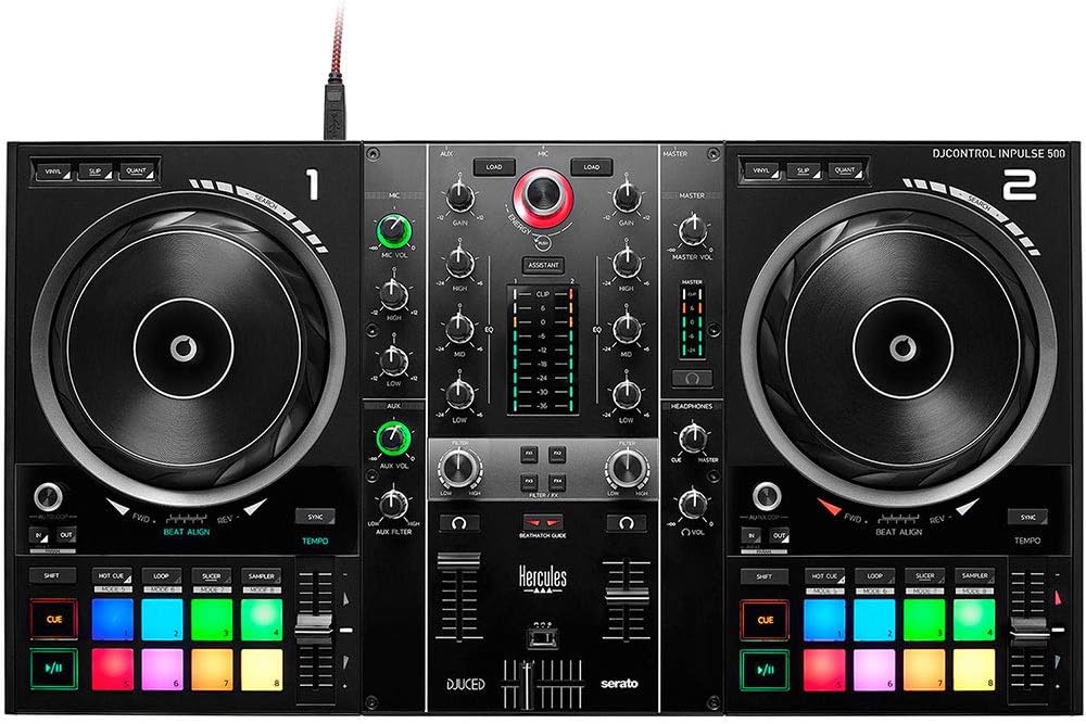 DJ Software Controller with Monitor Headphones & RCA Cable I382545