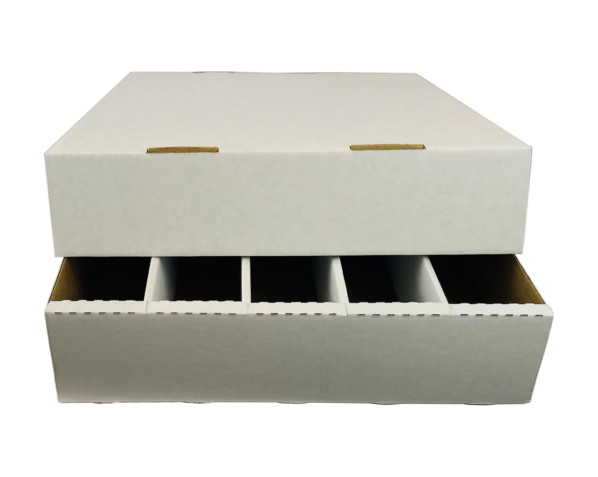 25 - 5000ct 5-Row Cardboard Trading Card Storage Boxes F991562