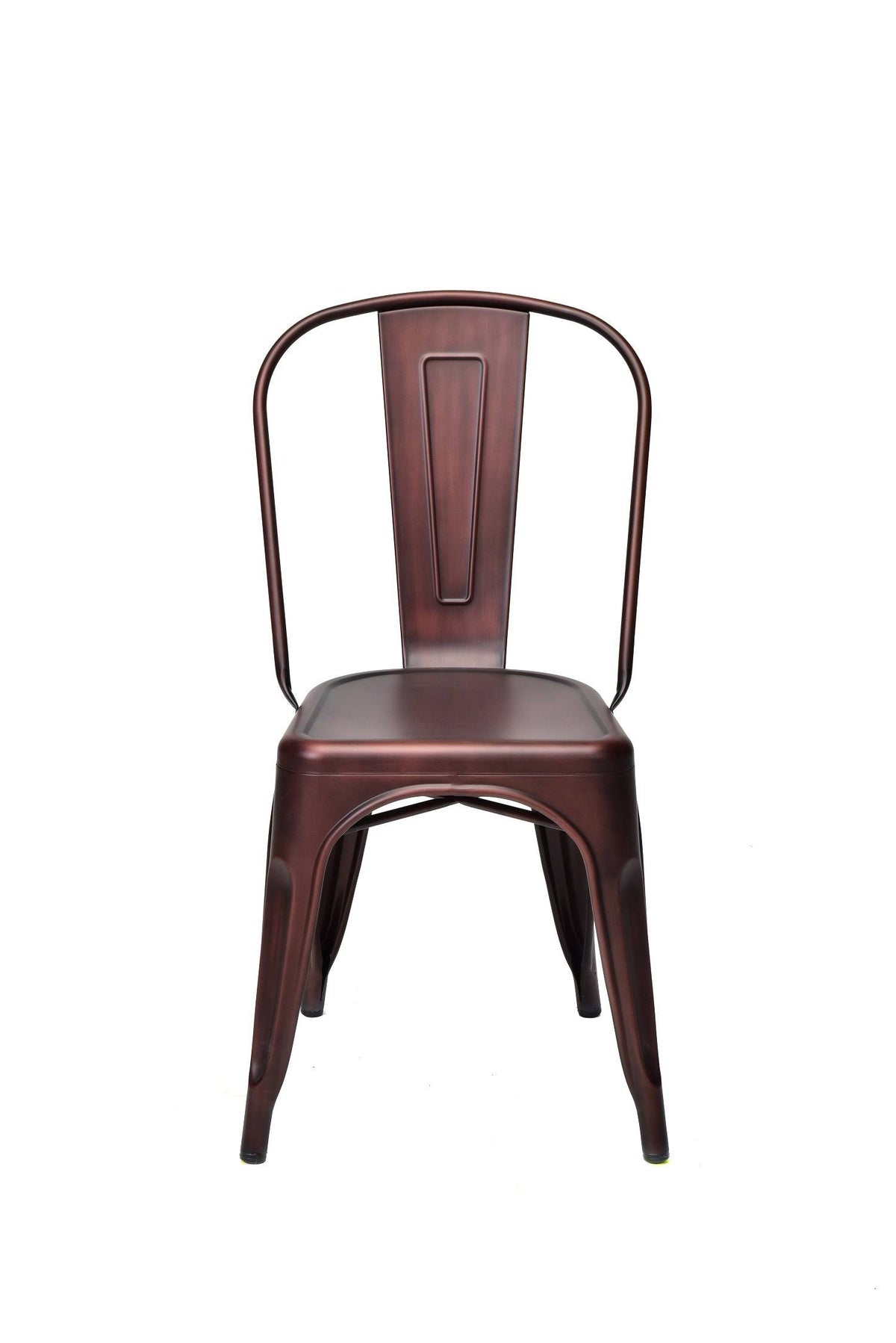 Powder Coated Steel Stackable Armless Chair Set of 4 B6095