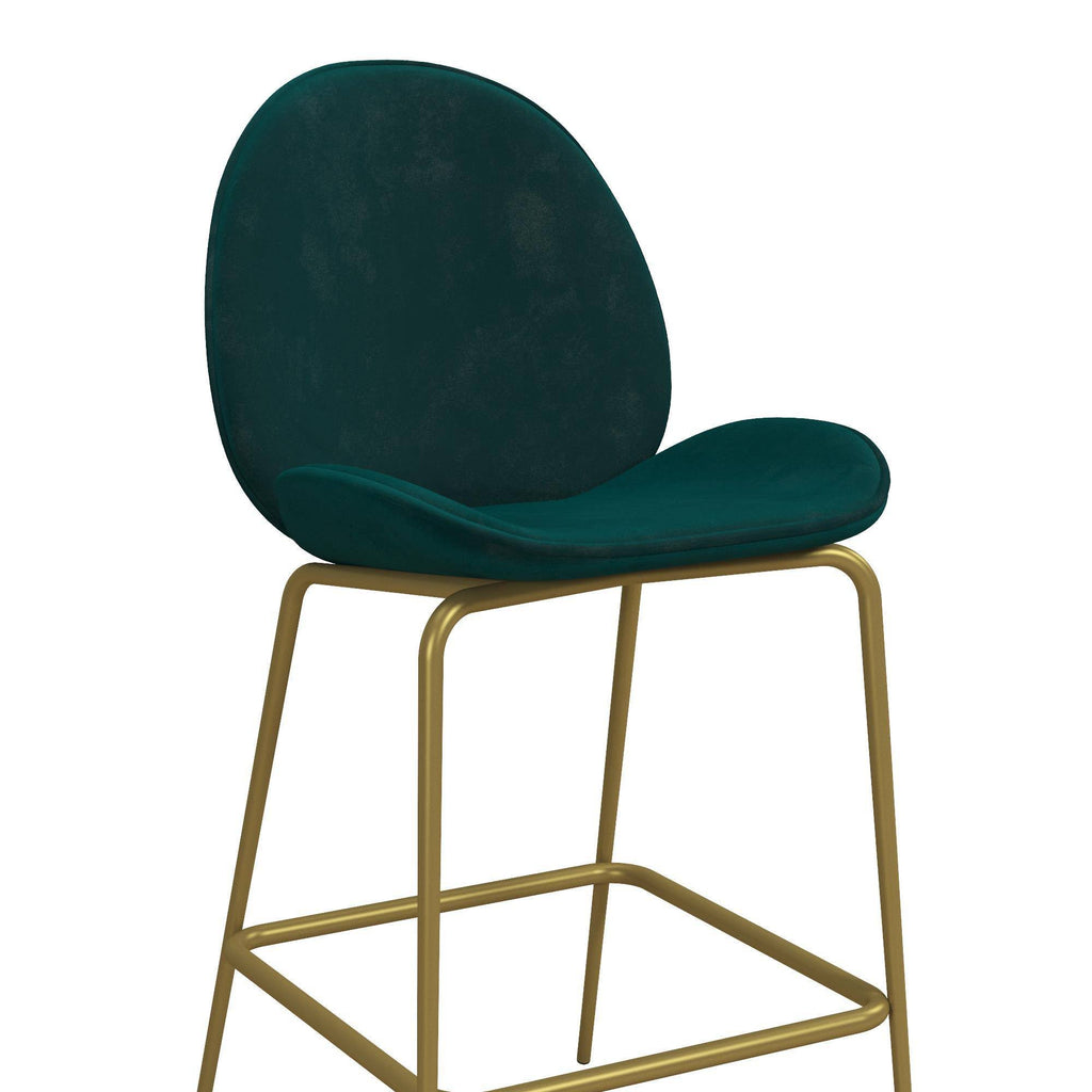 Green Upholstered Counter Stool S68039