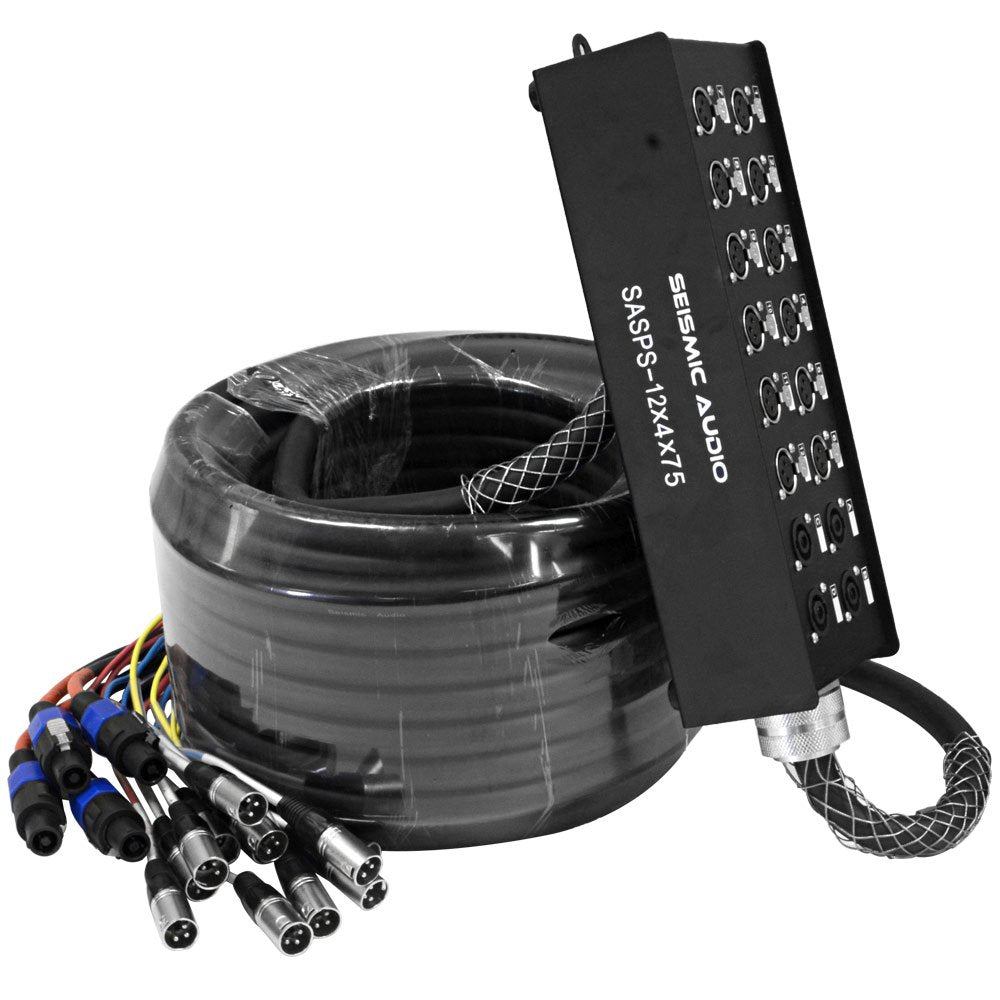 12 Channel XLR 4 Channel Speakon Speaker Cable 75 Feet J80861