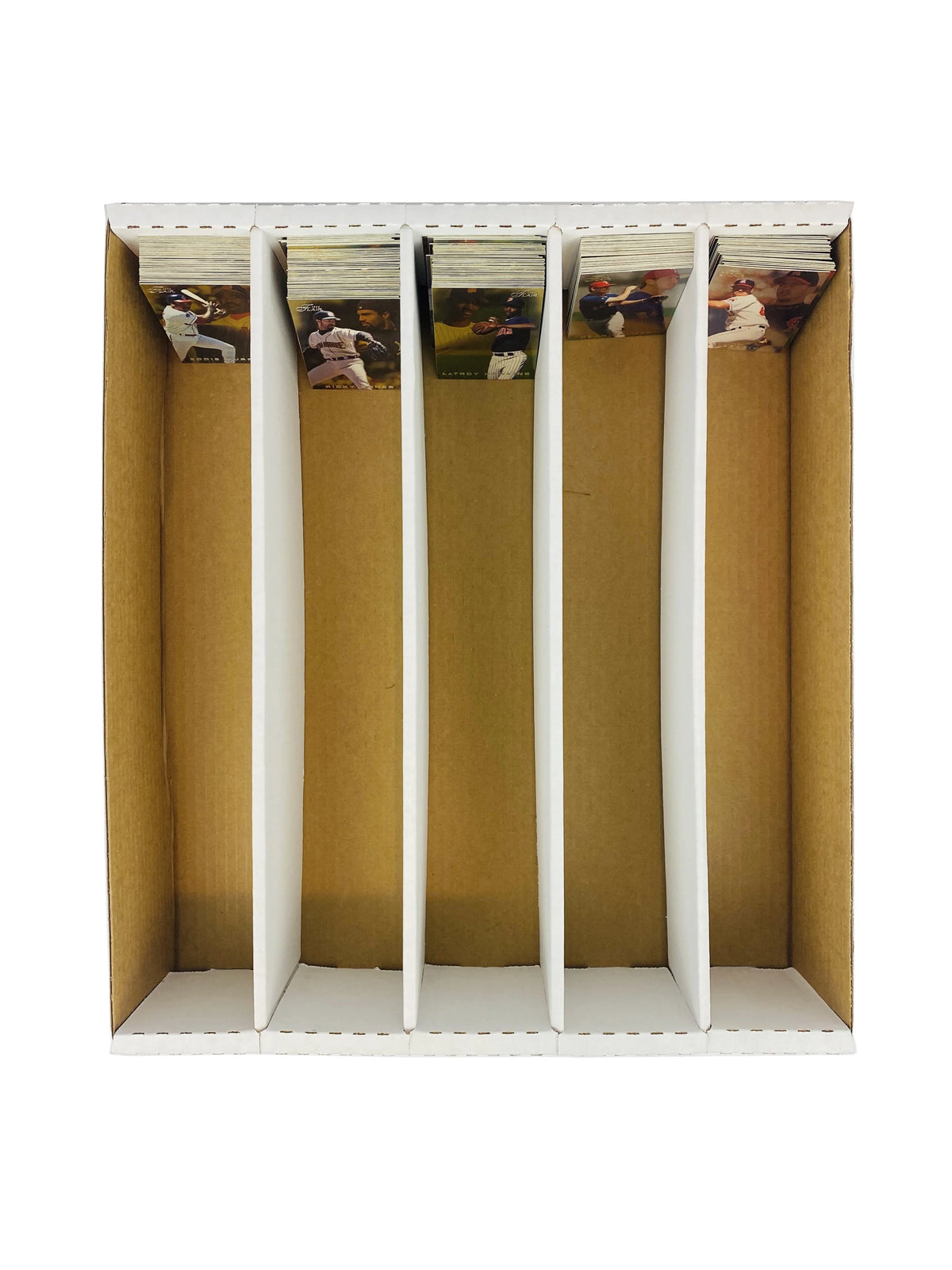 25 - 5000ct 5-Row Cardboard Trading Card Storage Boxes F991562