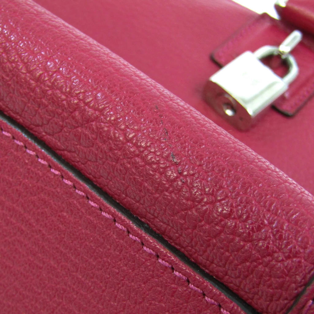Pre-Owned Red Leather Handbag M159