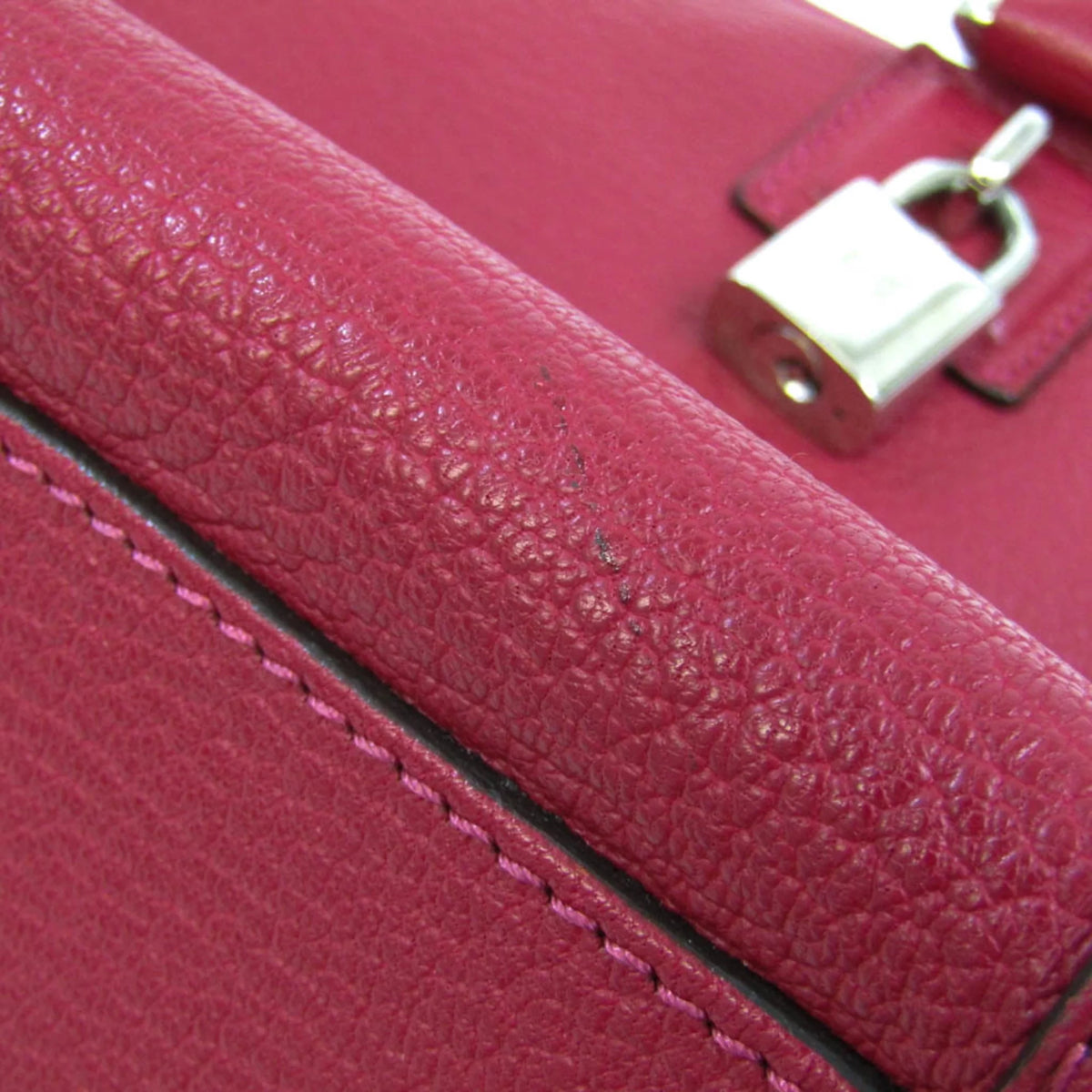 Pre-Owned Red Leather Handbag M159