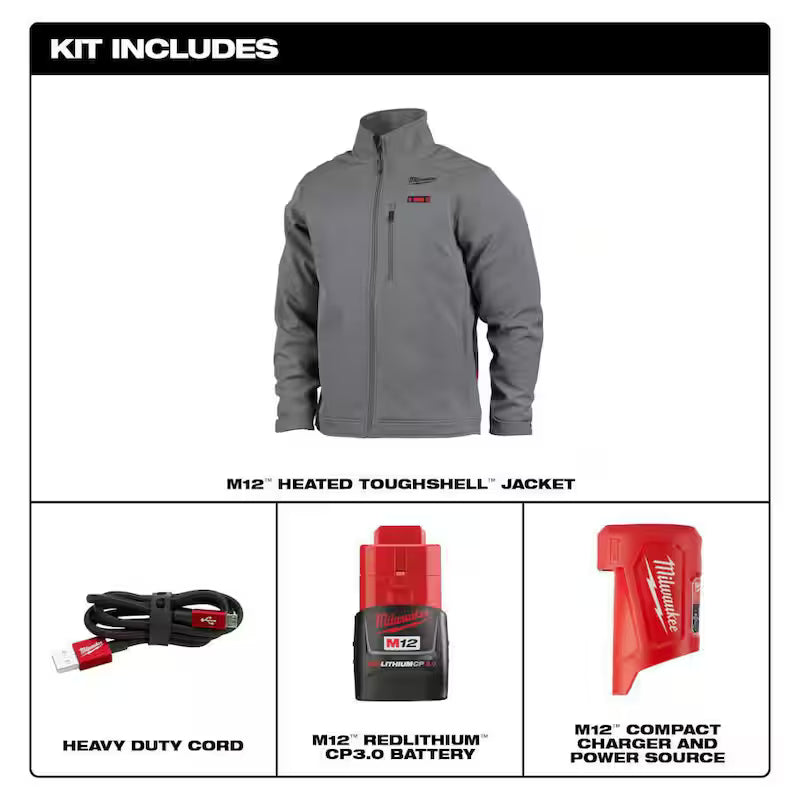 Gray Heated Jacket K874