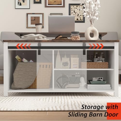 Black Lift Top Coffee Table with Storage W635311
