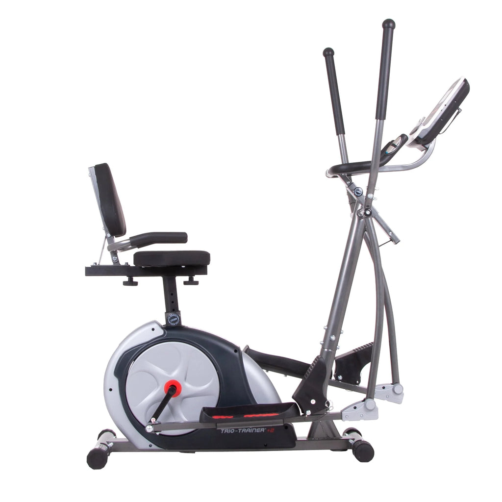 3-in-1 Elliptical and Exercise Bike with Heart Rate Monitor H100