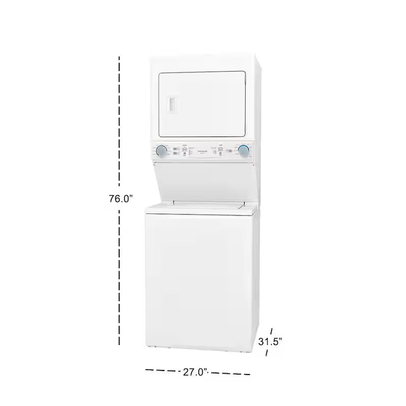 3.9 cu. ft. Washer and 5.6 cu. ft. Gas Dryer Combo in White D683478