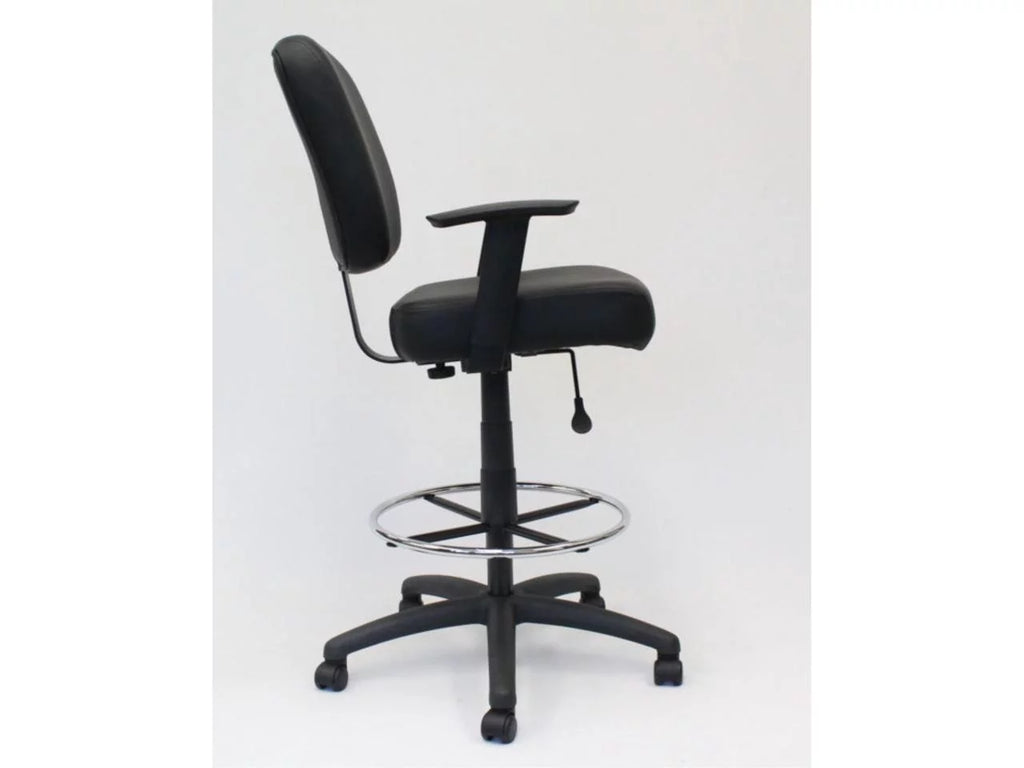Black Oversized Task Chair Stool P39239