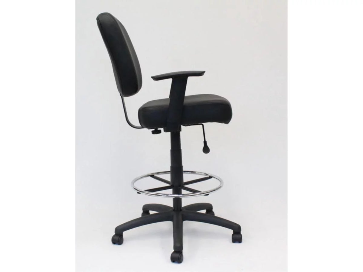 Black Oversized Task Chair Stool P39239