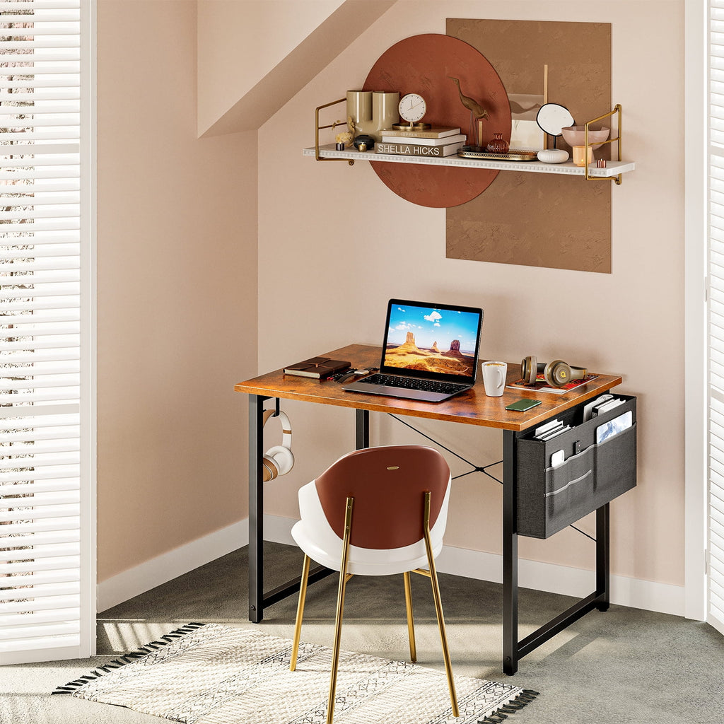 32 inch Small Computer Writing Desk with Storage Bag O2651
