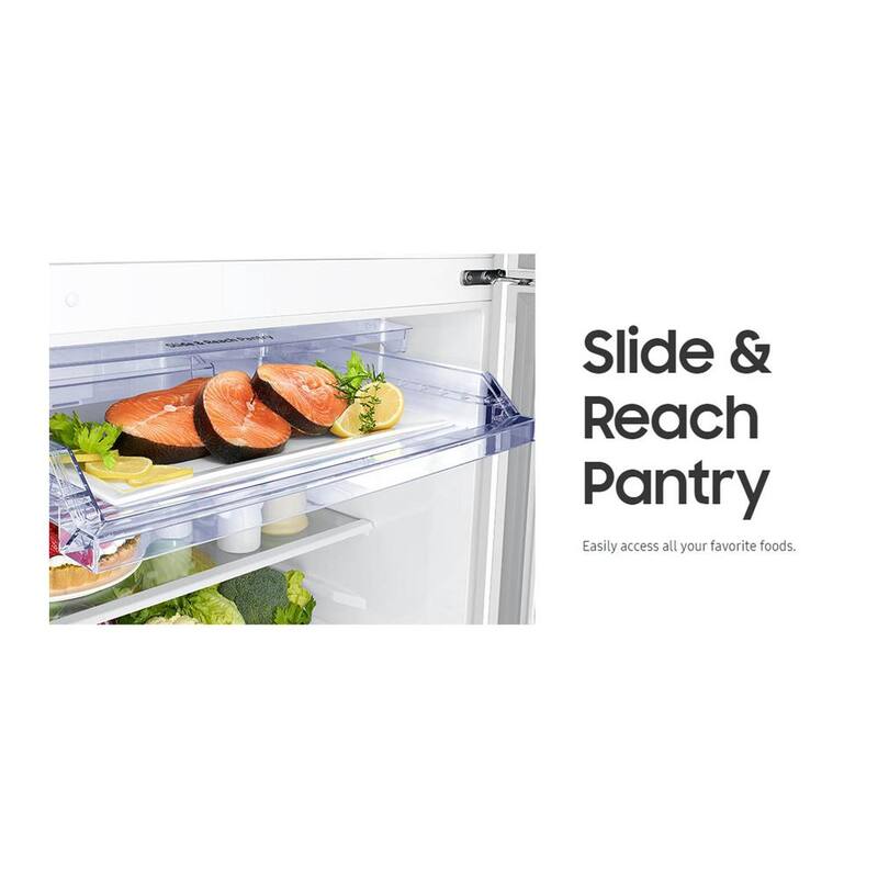 33 in. 21 cu. ft. Top Freezer Refrigerator with Ice Maker in Stainless Steel S396970