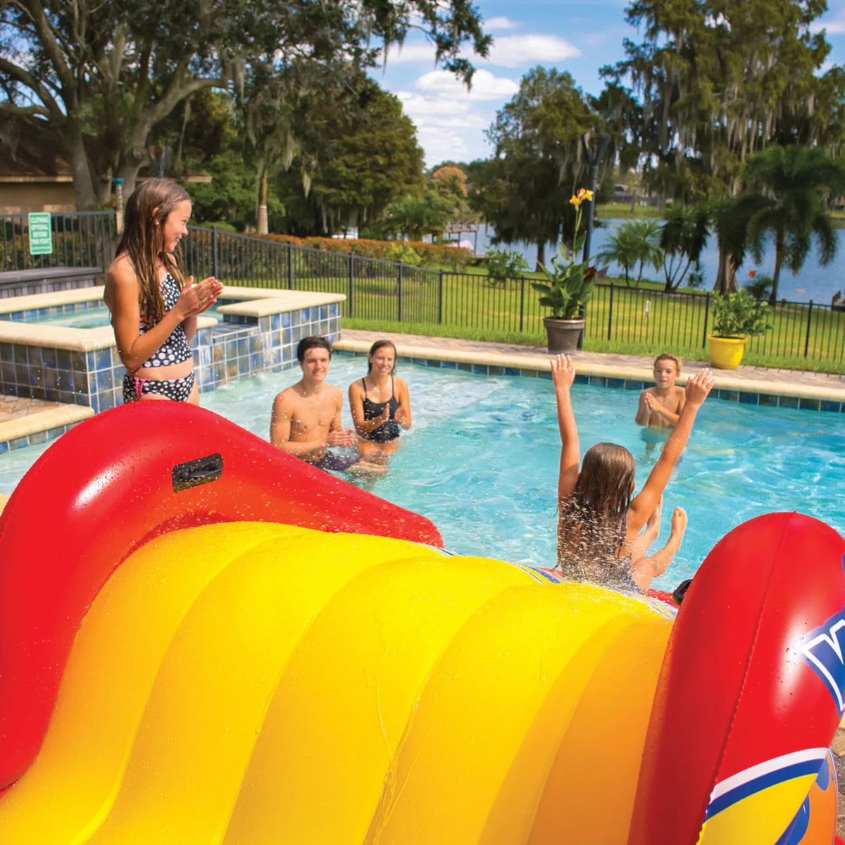 Inflatable Pool Slide with Sprinklers Y63638