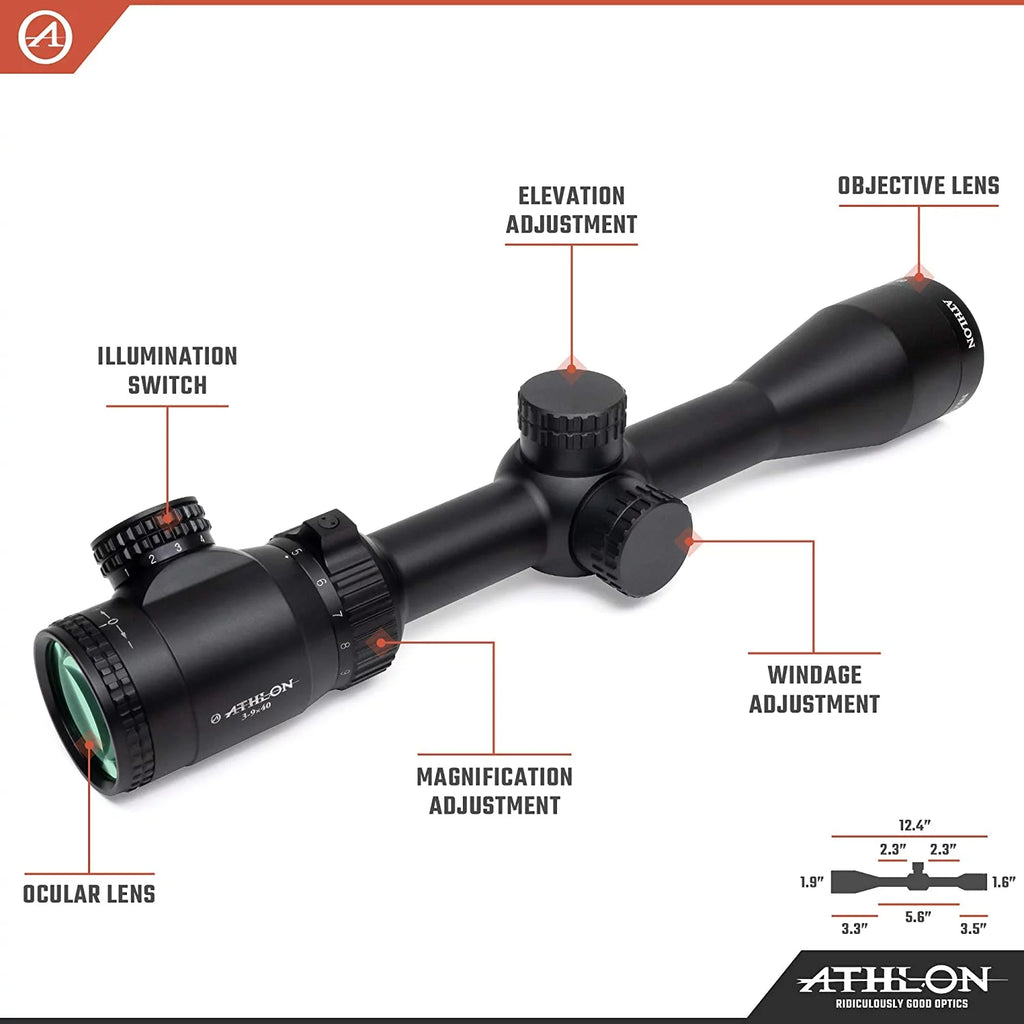 3-9x40 1 inch SFP BDC 500 IR Riflescope I37334