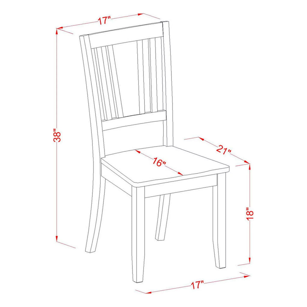 5 Pc Small Kitchen Dinette Set with 12in Leaf S95187