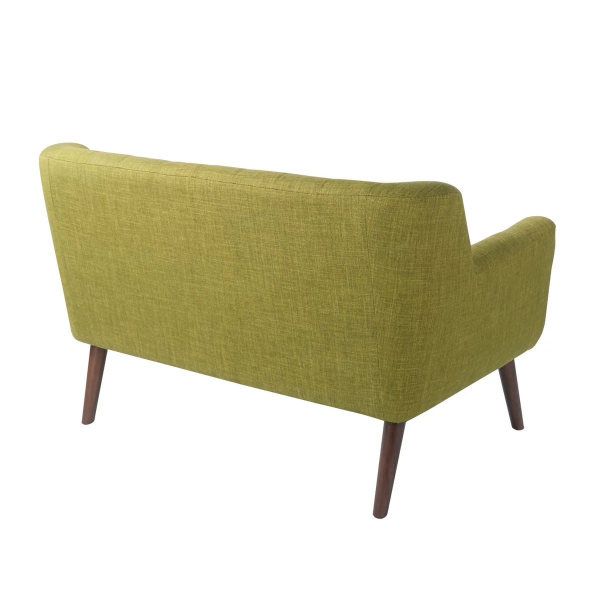 Mid-Century Green Fabric Loveseat J50696