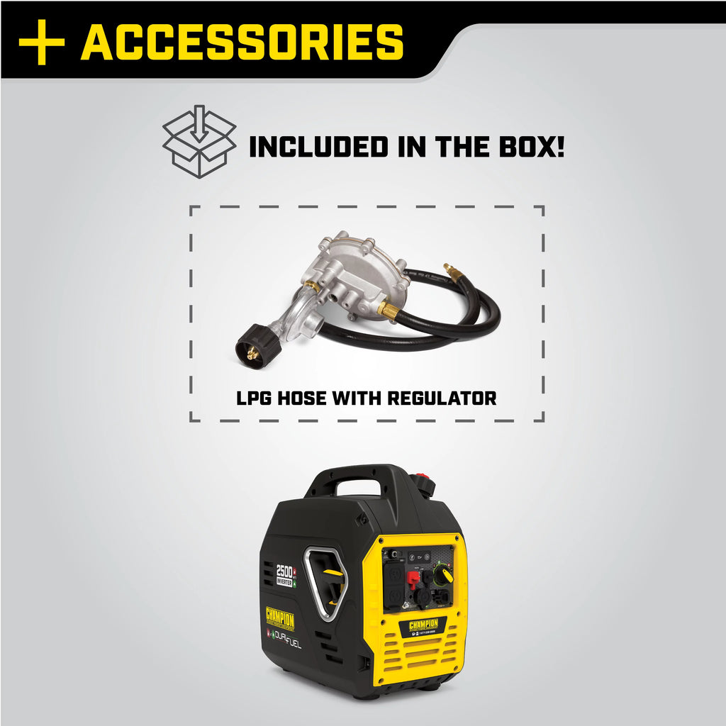 2500-Watt Dual Fuel Inverter Generator H716