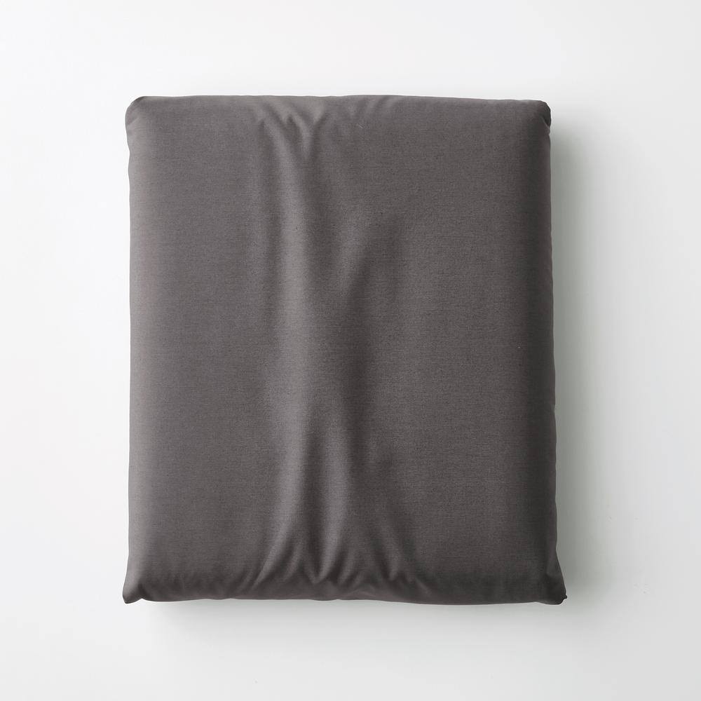 Graphite 300-Thread Count Cotton Percale King Fitted Sheet F42951