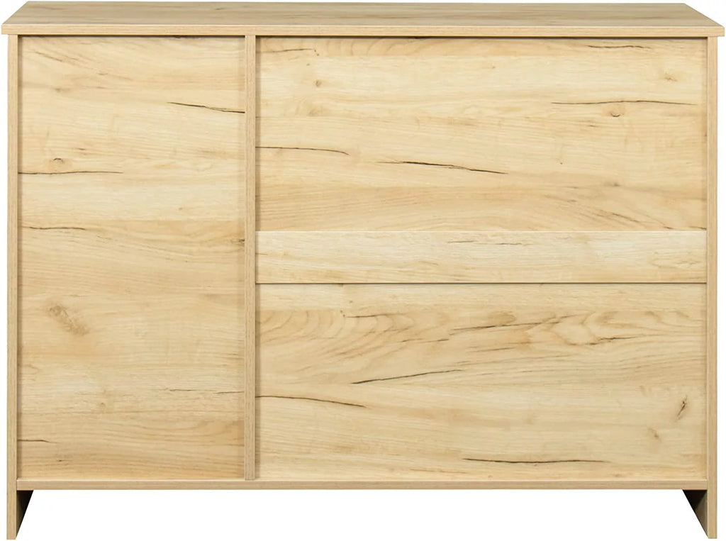 Wood Buffet Sideboard Storage Cabinet with Adjustable Shelf Z438598