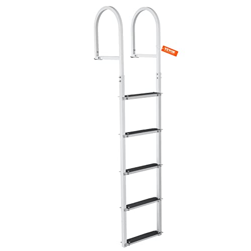Removable 5 Steps 500 lbs Aluminum Dock Ladder O170