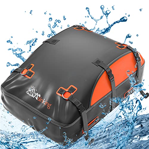 100% Waterproof 20 Cubic Feet Car Rooftop Cargo Carrier Bag J1668