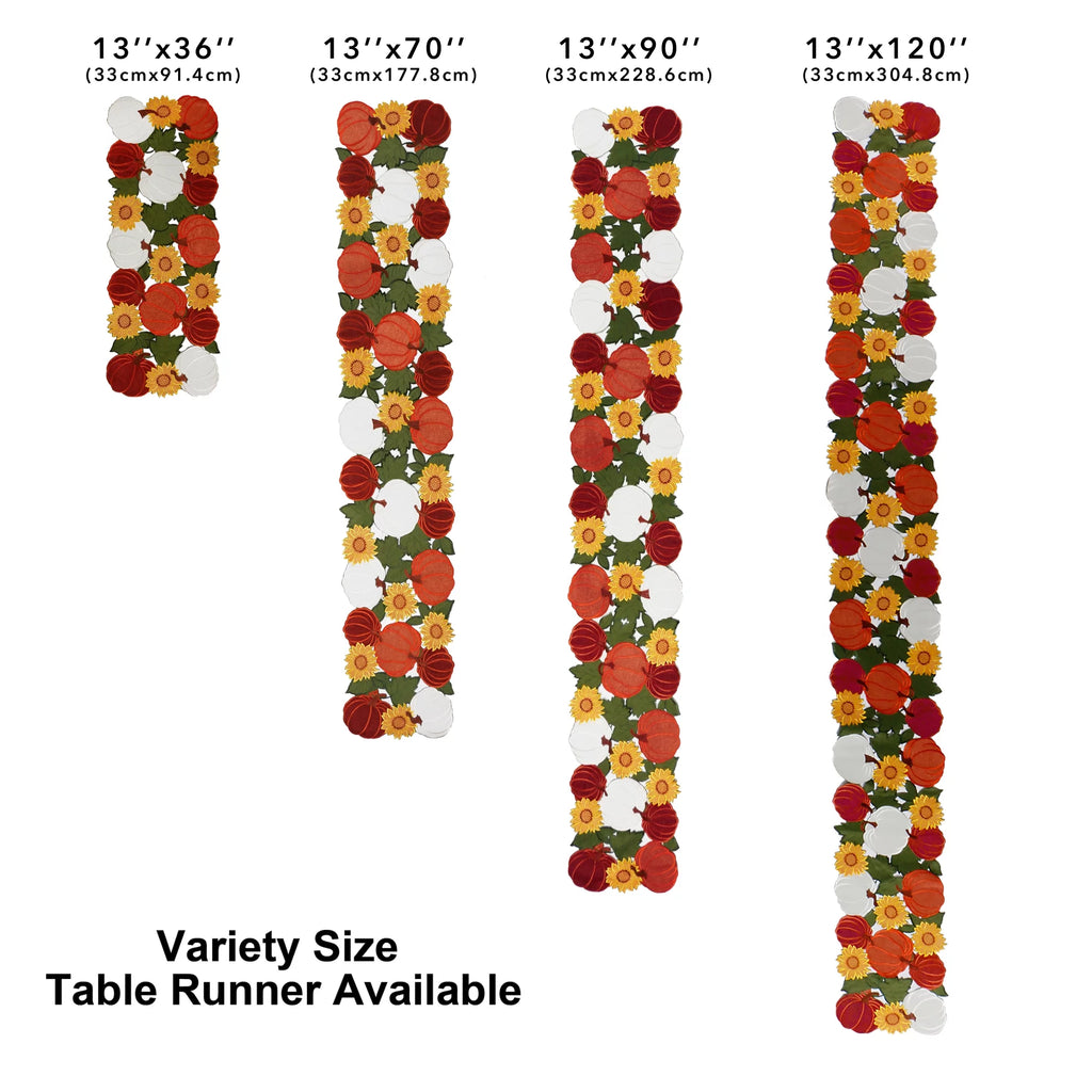Embroidered Table Runner 13"X120" E49525