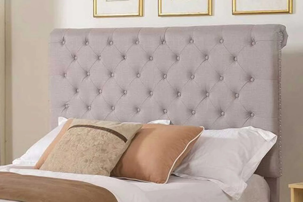 Full Size 48 inch Upholstered Platform Bed Frame Gray X936186