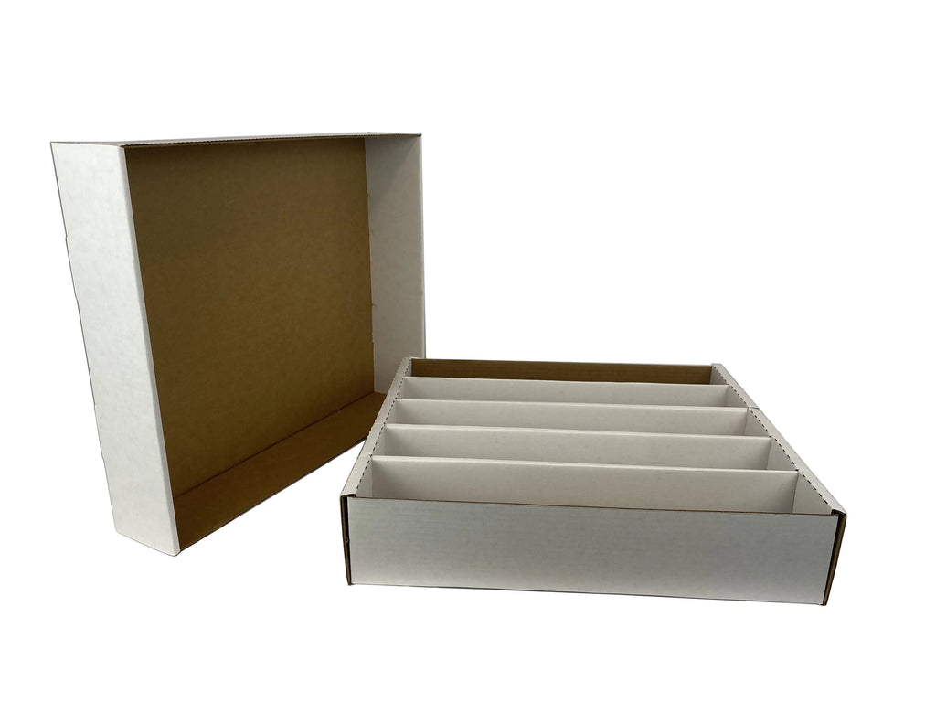 25 - 5000ct 5-Row Cardboard Trading Card Storage Boxes F991562