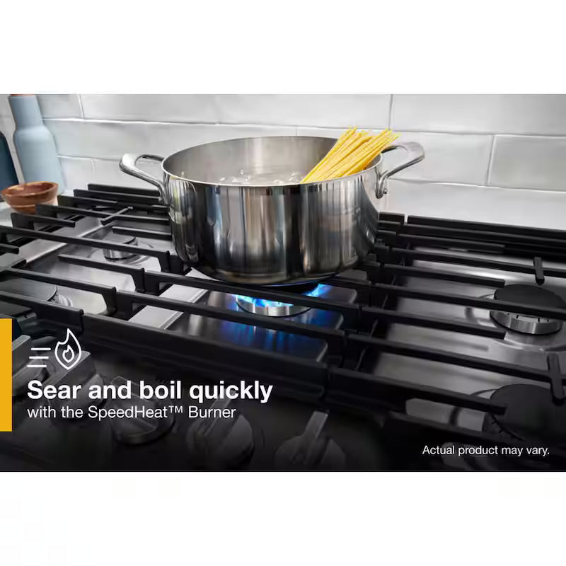 4-Burners Recessed Gas Cooktop in Black F385283