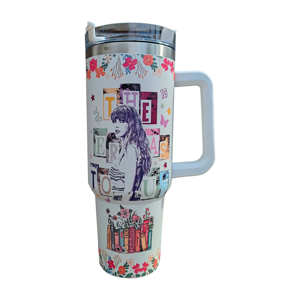 Stainless Steel 40 oz Tumbler with Handle C8803
