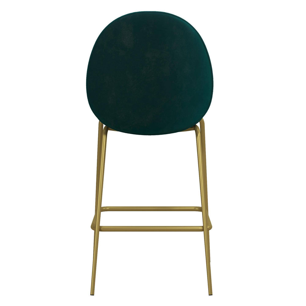 Green Upholstered Counter Stool S68039