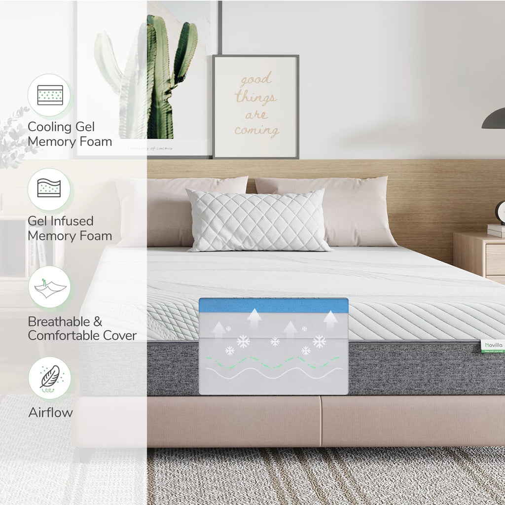 Queen Size Gel Memory Foam Mattress M80062