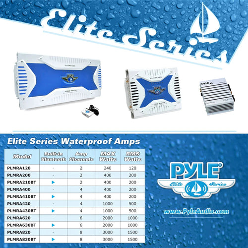 1000W 4 Channel Bluetooth Marine Amplifier G653375