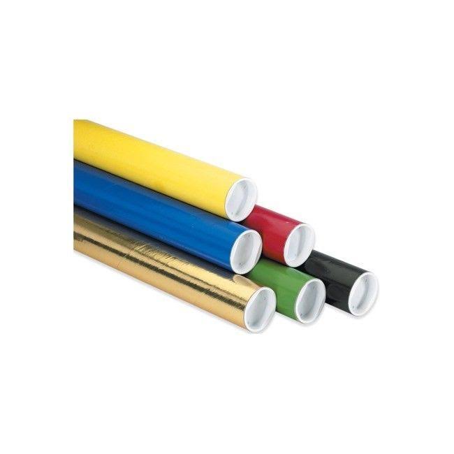 2 x 24x22 Gold Mailing Tubes with Caps X859071