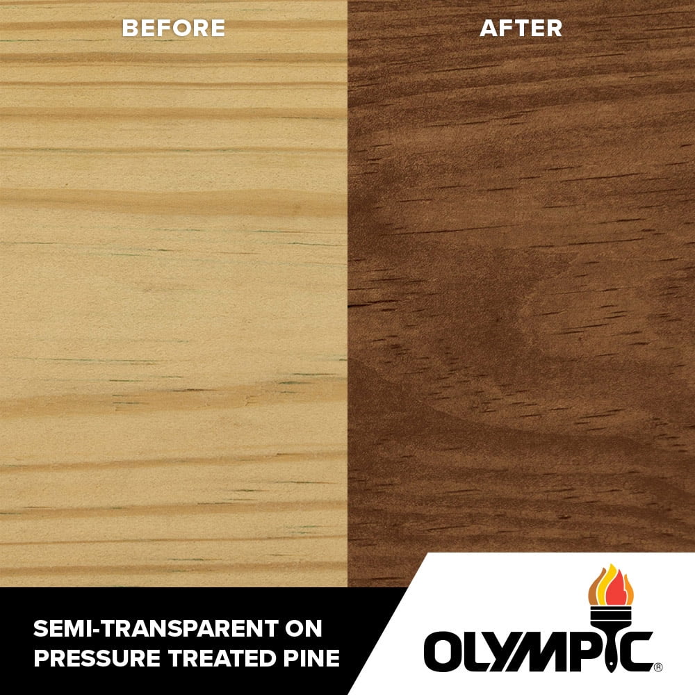 5 gal. Teak Semi-Transparent Exterior Stain and Sealer U407432