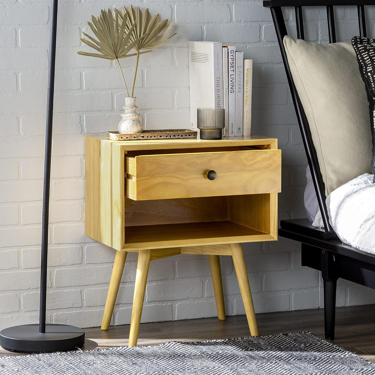 Mid Century Modern 1 Drawer Side Table P75134