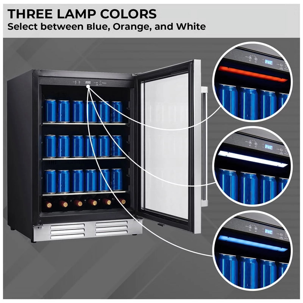23.4" Wide Built-In/Freestanding Beverage Refrigerator A26579