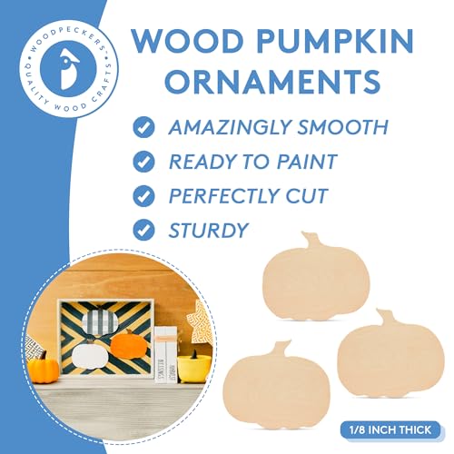 Wooden Pumpkin Cutouts 13-1/2 x 16-3/4-inch Pack of 2 N916733
