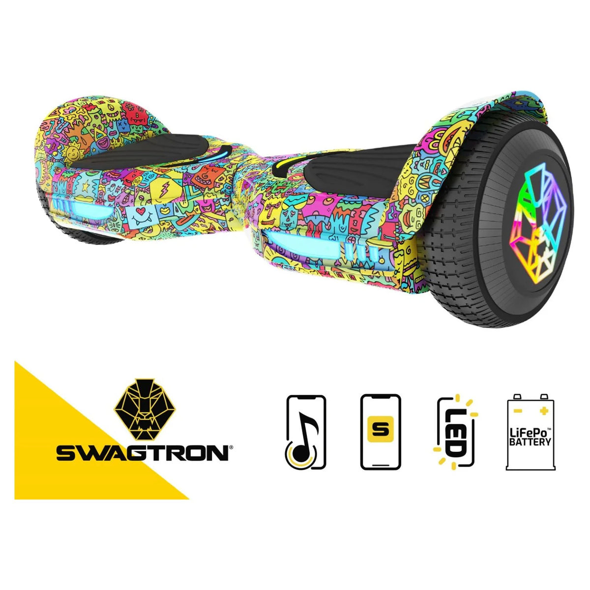 Multicolor Hoverboard with Bluetooth Speaker N2624