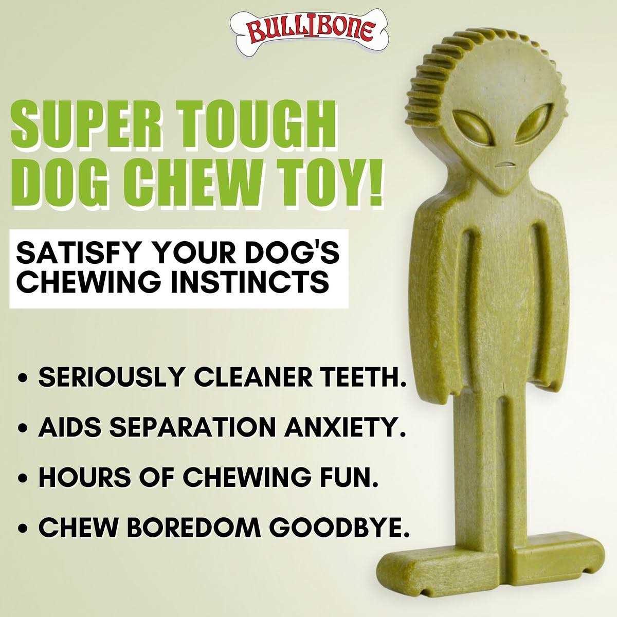 Small Alien Bone Dog Chew Toy with Easy Hold Grips F98805