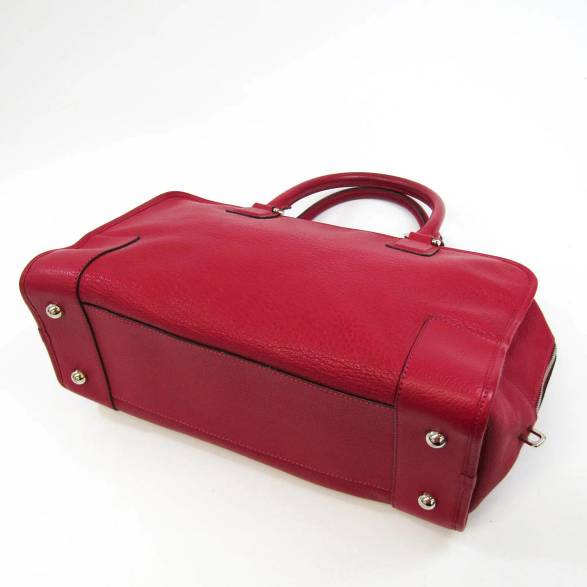 Pre-Owned Red Leather Handbag M159