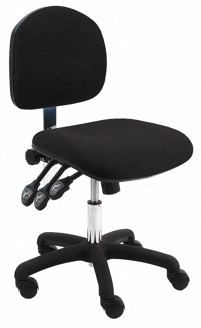 Black Fabric Task Chair T266