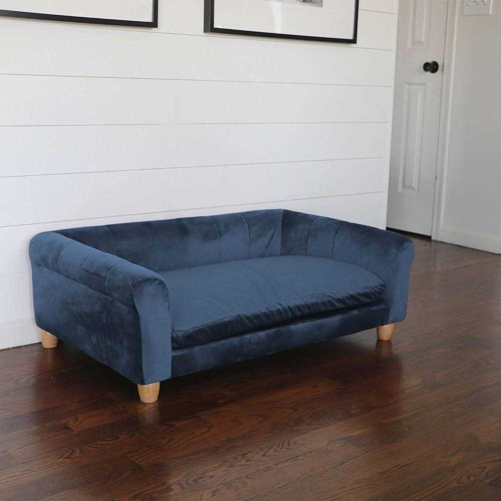 Faux-Velvet Rectangle Pet Bed Y1432