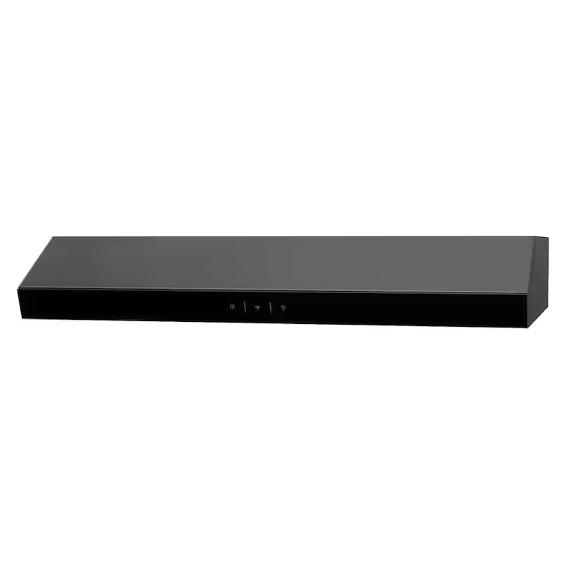 30 in. Black Stainless Steel Convertible Undercabinet Range Hood U409236