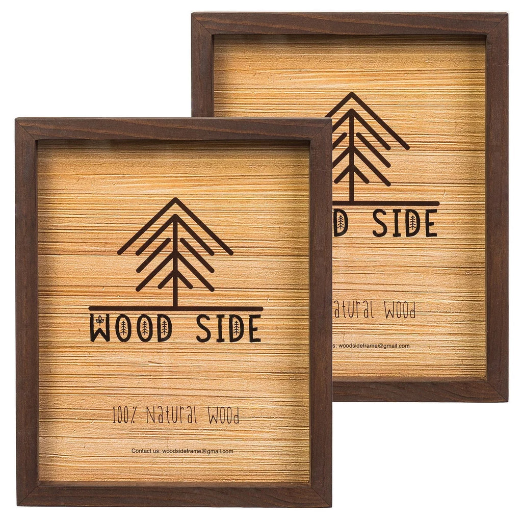 Brown Wooden Picture Frames 8x10 Set of 2 Y3698