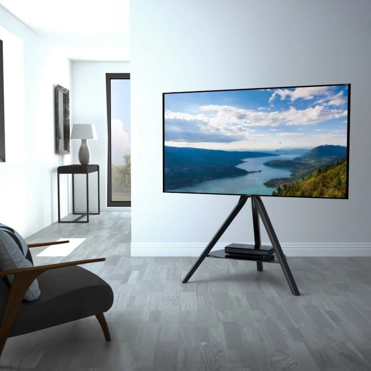 Black TV Floor Stand for 32-inch to 65-Inch TVs S1862