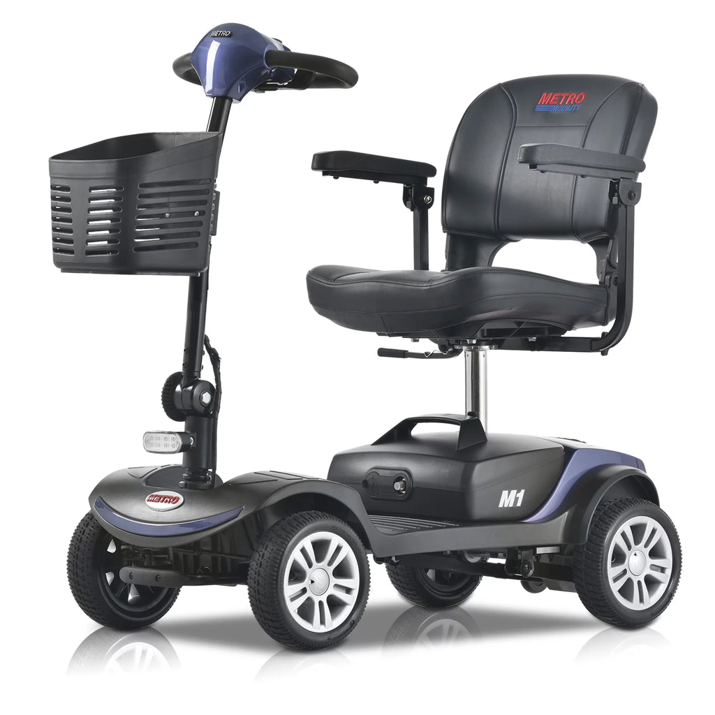 Blue Electric Mobility Scooter with Basket R888879