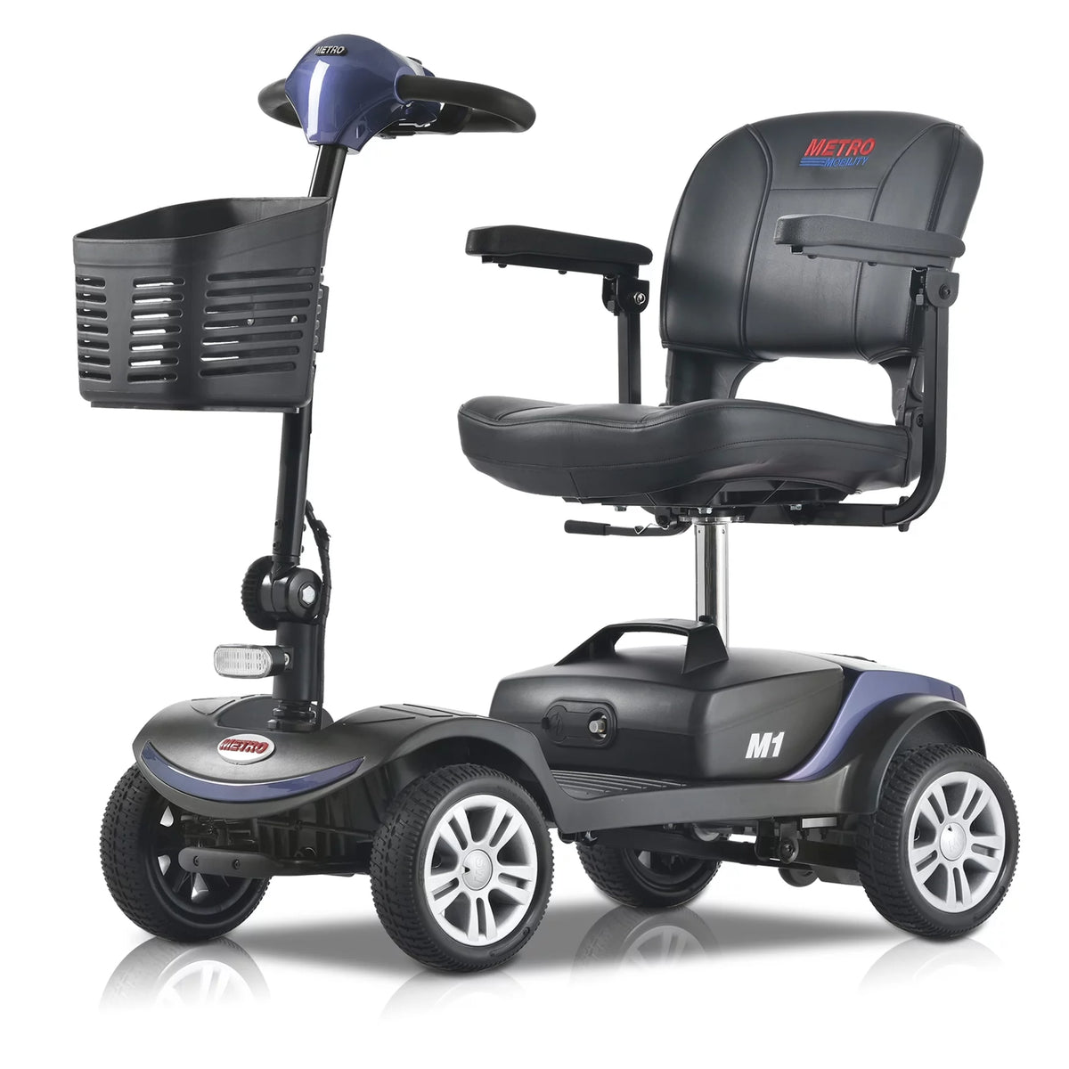 Blue Electric Mobility Scooter with Basket R888879