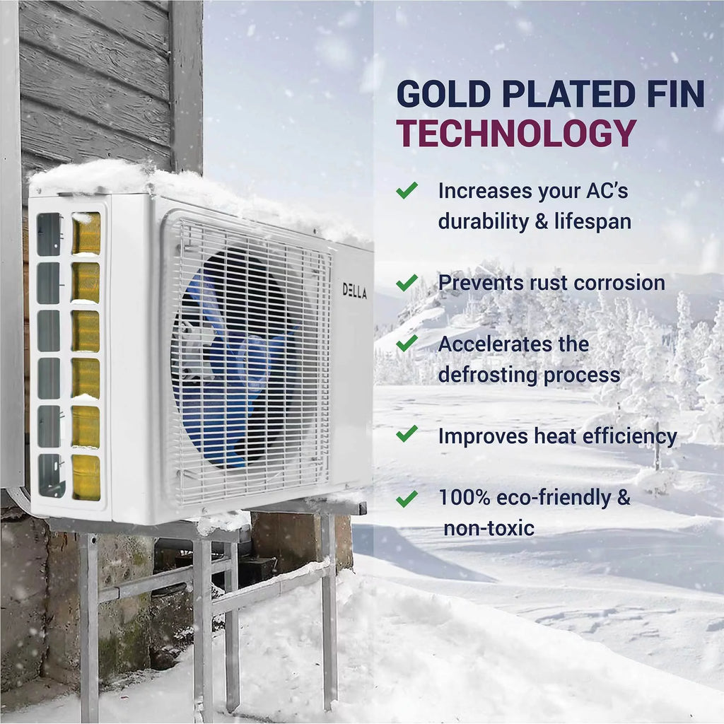 36K BTU 4 Zone 20 SEER Ductless Mini Split Air Conditioner Heat Pump with Installation Kits F918601